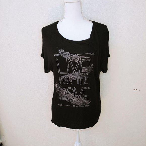 Occasion Tops - c Ocasion / XL / Live for the Love Tee